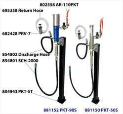 Bơm mỡ dùng khí nén YAMADA PKT-50, PKT-90, PKT-50S, PKT-90S